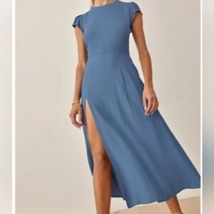 Reformation Gavin Dress, morning glory blue 6